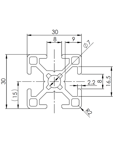 Profil aluminiowy 30x30 [8]