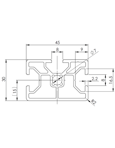 Profil aluminiowy 30x45 [8]