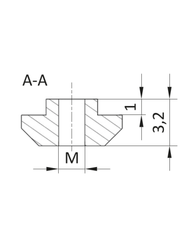 Nakrętka młoteczkowa ESD M4 [6]