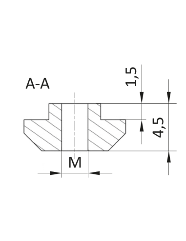 Nakrętka młoteczkowa ESD  M4 [8]