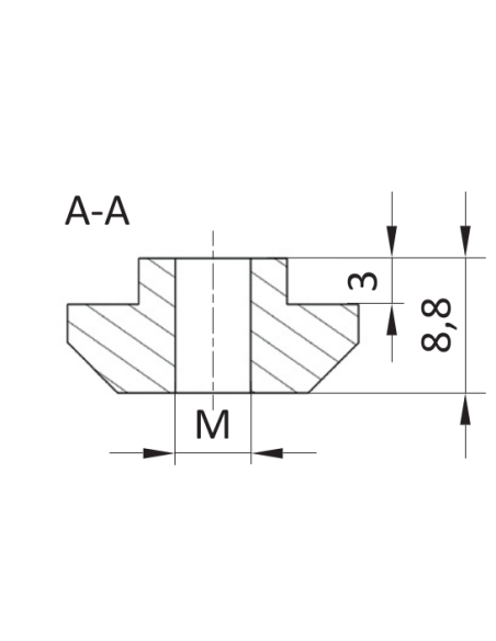 Nakrętka młoteczkowa ESD M4 [10]
