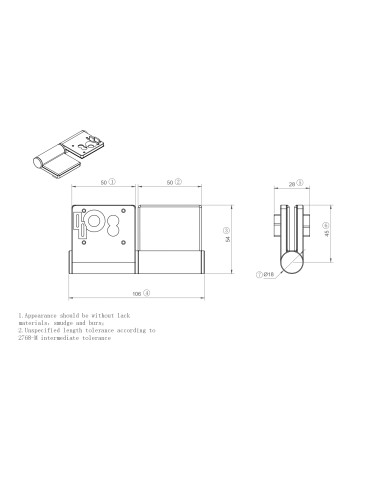 Zawias 45-50/45-50 [10]
