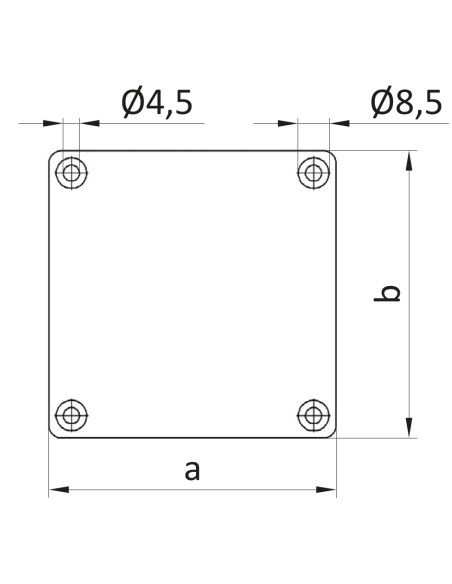 Zaślepka czołowa dla kanału kablowego 80x120