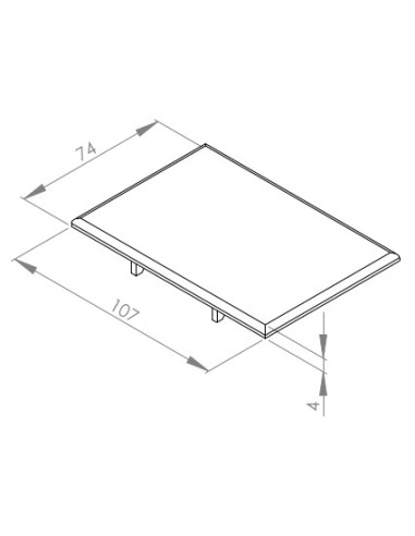 Zaślepka dla kątownika 80x80